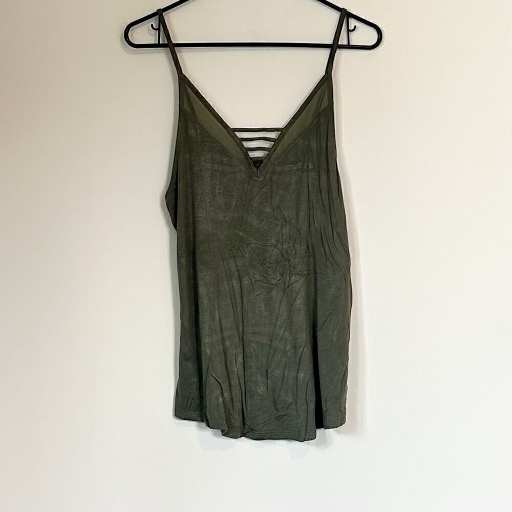 American Eagle Soft & Sexy Army Green Tank Top - Size Small